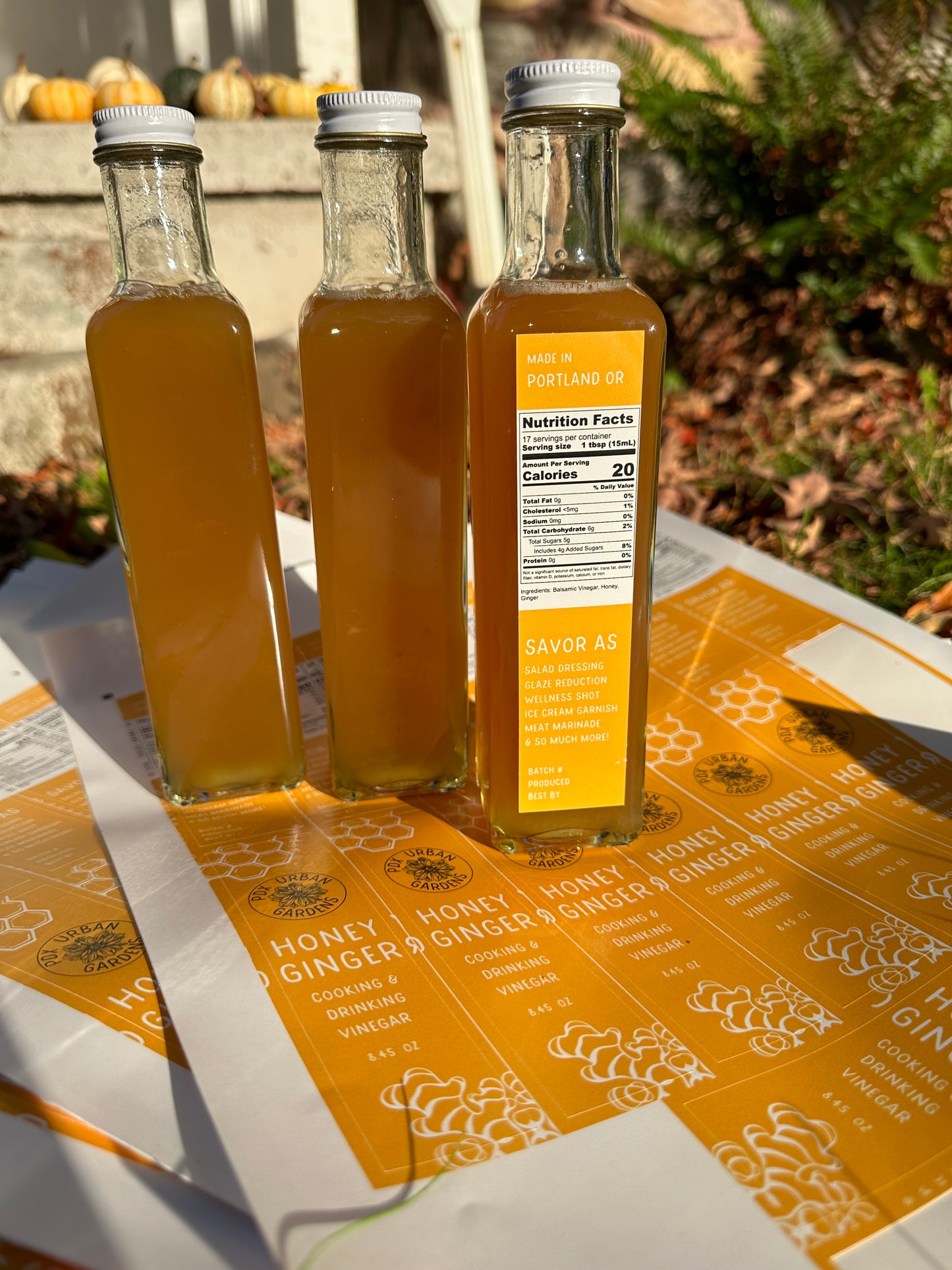 Honey Ginger Cooking & Drinking Vinegar